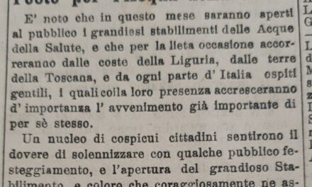 9 luglio 1904: Preparativi per i festeggiamenti dell’inaugurazione e la raccolta fondi